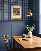 Load image into Gallery viewer, HERRINGBONE PLAID PEEL AND STICK WALLPAPER