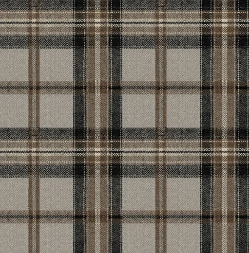 Herringbone Plaid - Clay & Sage