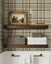 Load image into Gallery viewer, TWILL PLAID PEEL AND STICK WALLPAPER