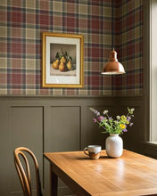 Load image into Gallery viewer, TWILL PLAID PEEL AND STICK WALLPAPER