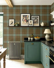 Load image into Gallery viewer, TWILL PLAID PEEL AND STICK WALLPAPER