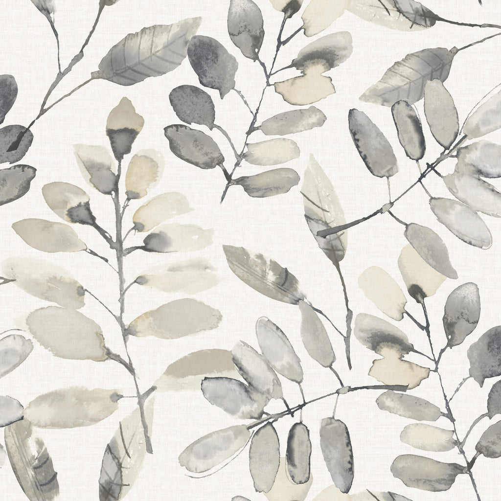 Pinnate Charcoal wallpaper detail – 4169-13910