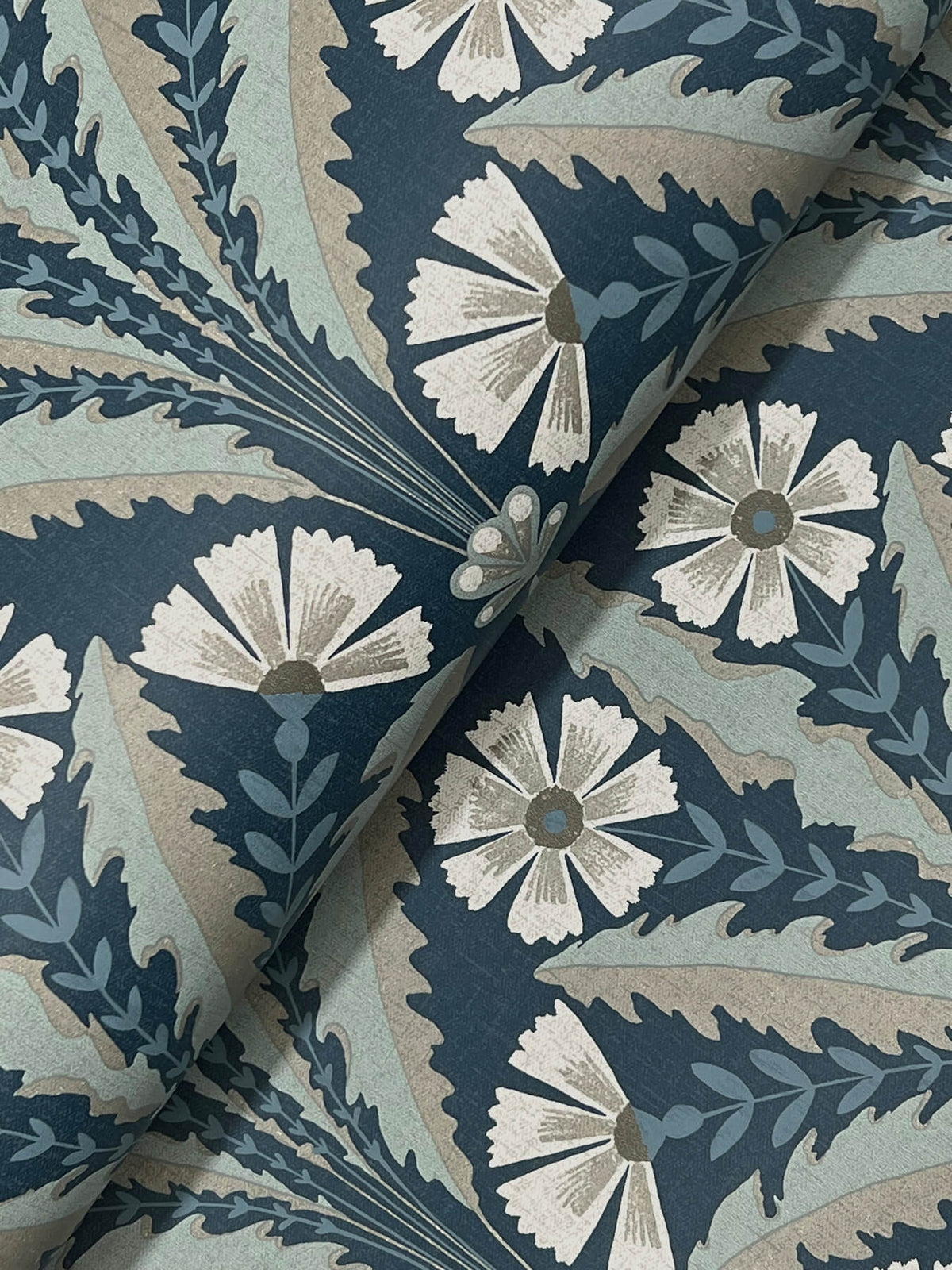 Tap Root Dark Blue wallpaper detail – 4169-27600