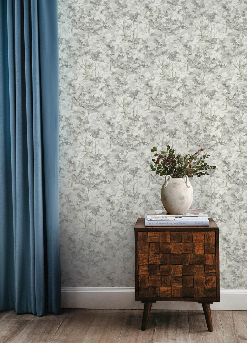 Thicket Charcoal wallpaper lifestyle – 4169-83110
