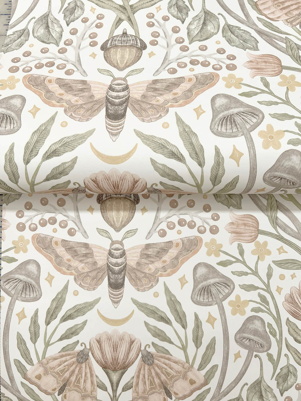 Mystic Moth Blush wallpaper detail – 4169-83119