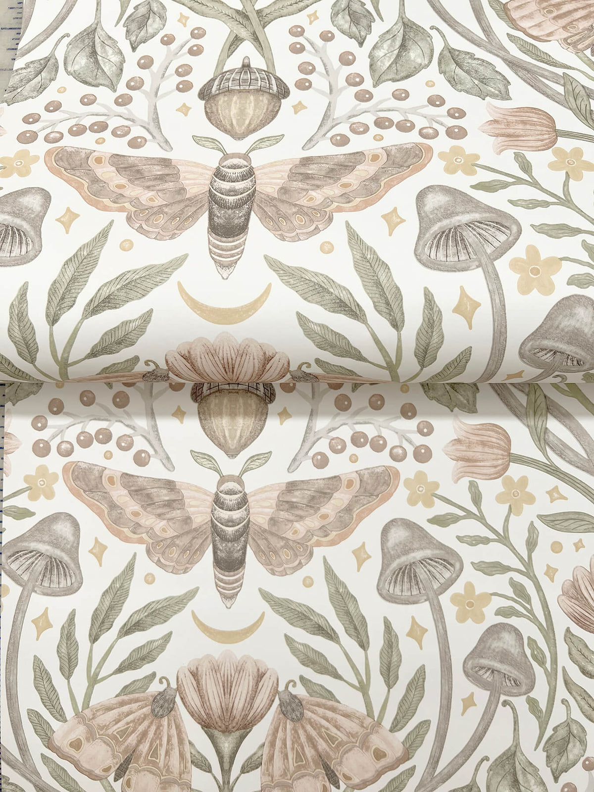 Mystic Moth Blush wallpaper detail – 4169-83119