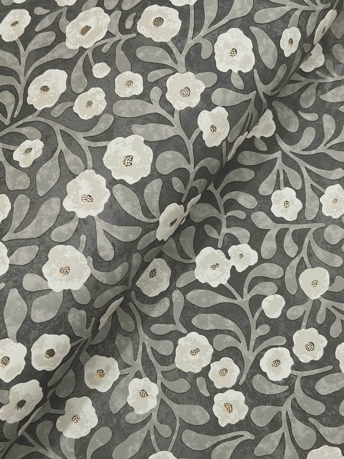 Poppy Trail Black wallpaper detail – 4169-83133