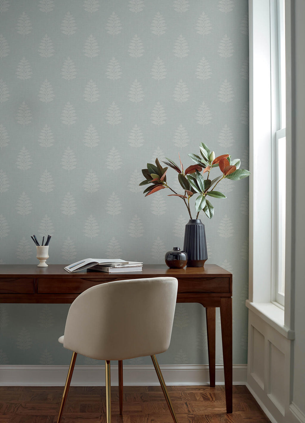Frond Light Blue wallpaper lifestyle – 4169-83130