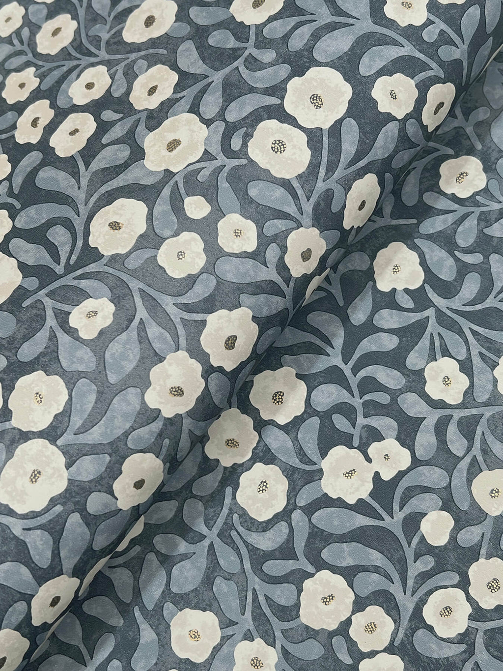 Poppy Trail Dark Blue wallpaper detail – 4169-83135