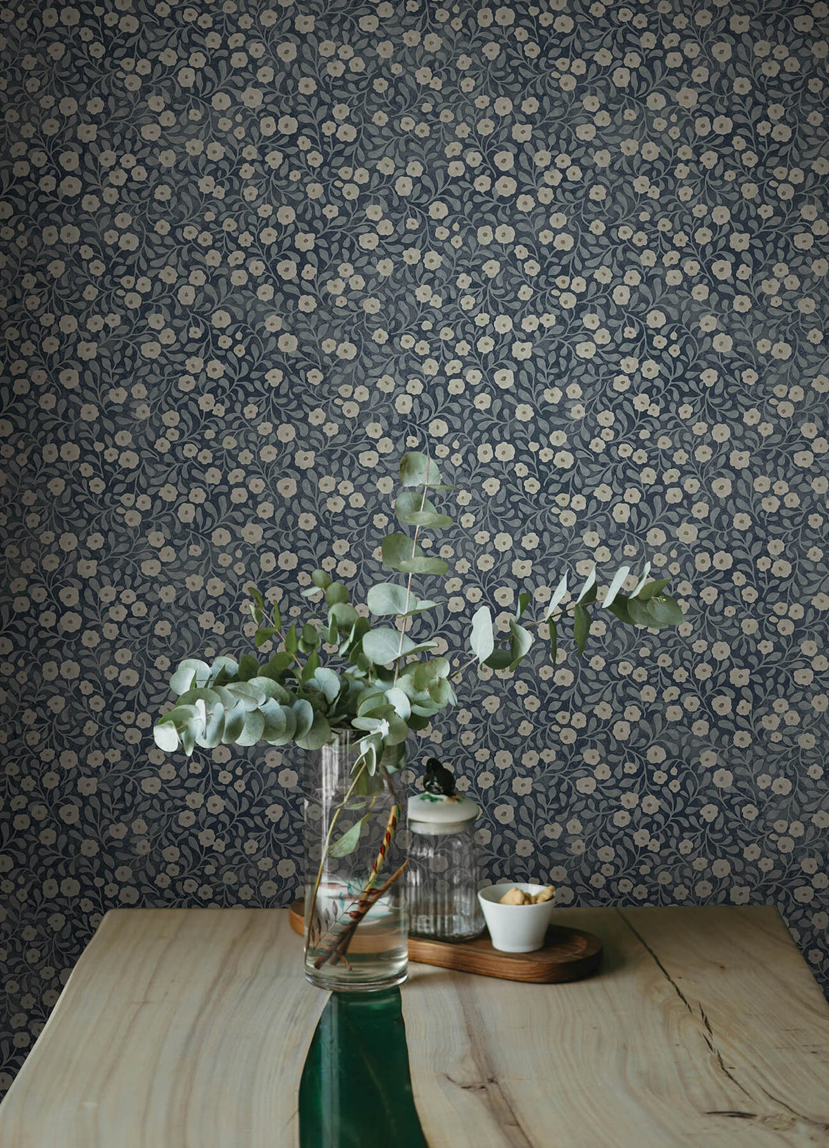 Poppy Trail Dark Blue wallpaper lifestyle – 4169-83135