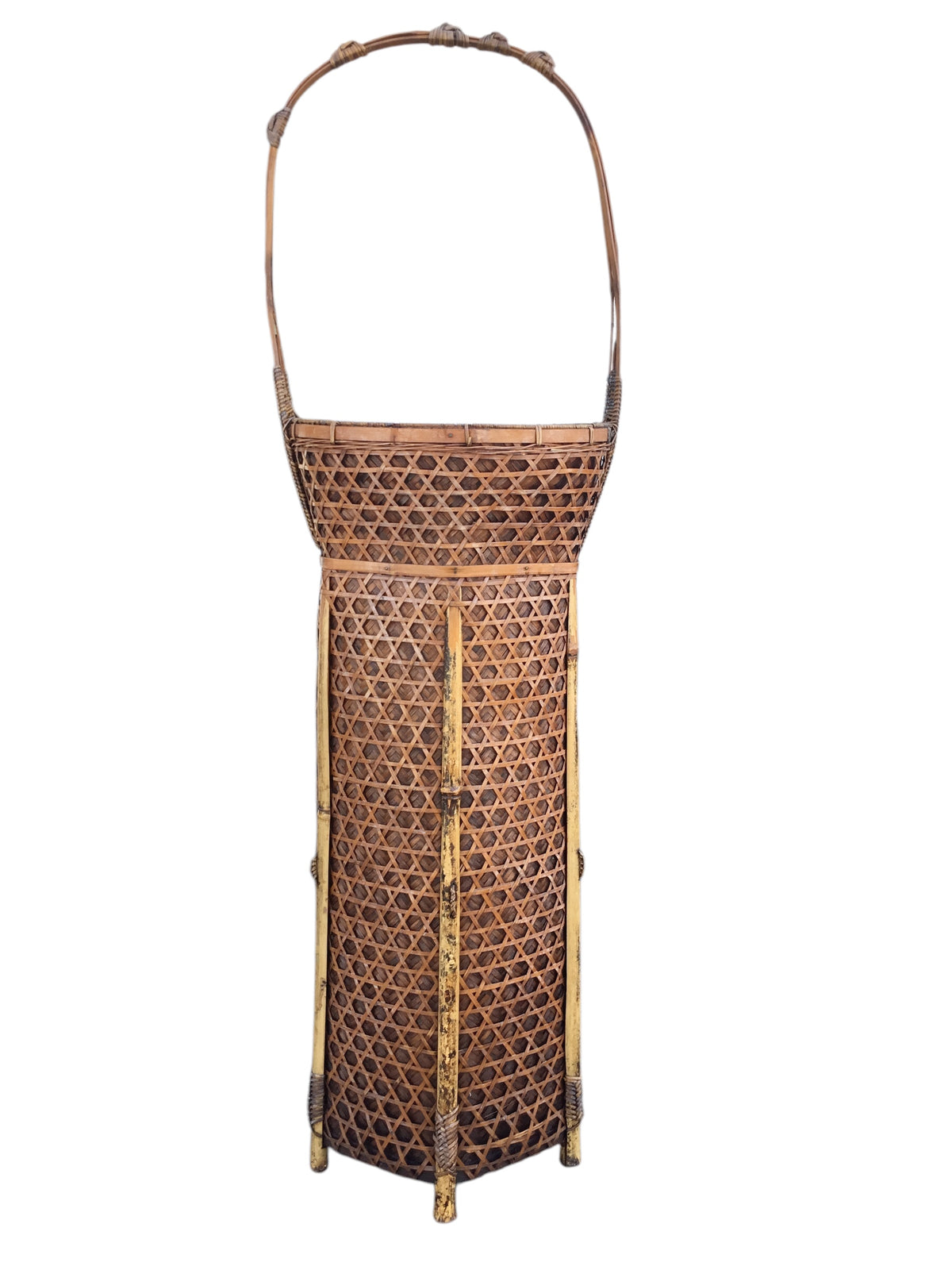 japanese bamboo flower basket