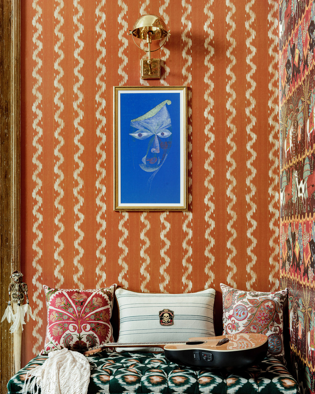 VINTAGE IKAT WALLPAPER