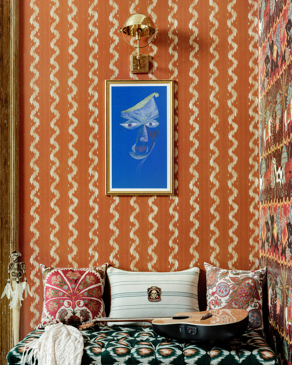VINTAGE IKAT WALLPAPER