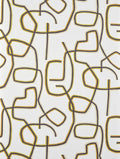 Graphic wallpaper in Ocre