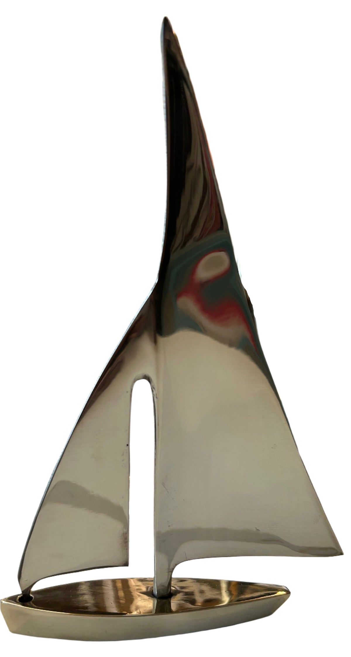 brass sail boat