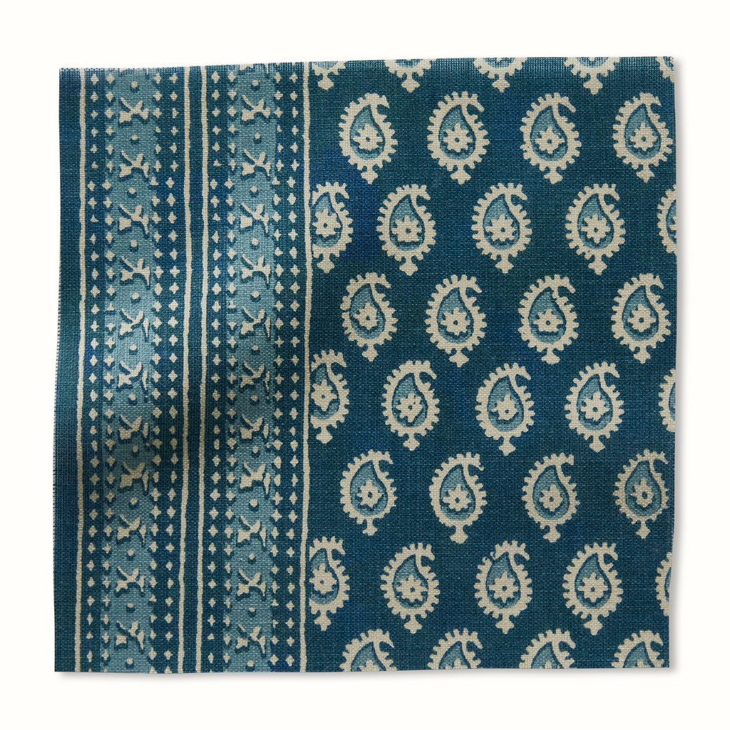 Janpath Outdoor Fabric by Peter Dunham - Blue/Blue
