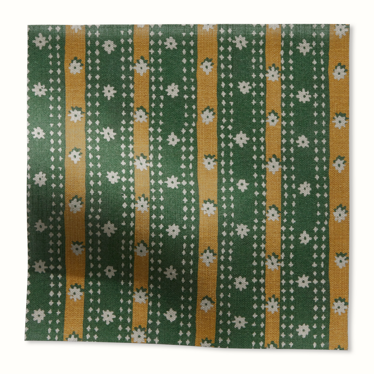 Mitra Outdoor Fabric by Peter Dunham - Green/Gold