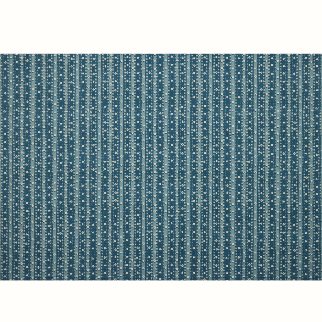 Mitra Outdoor Fabric by Peter Dunham - Blue/Blue