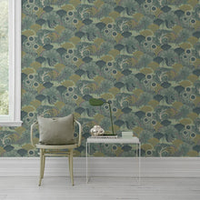 Load image into Gallery viewer, Mårdgömma Wallpaper in an interior setting