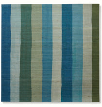 Load image into Gallery viewer, Jacob's Stripe Grasscloth Wallpaper by Peter Dunham - Blue/Green