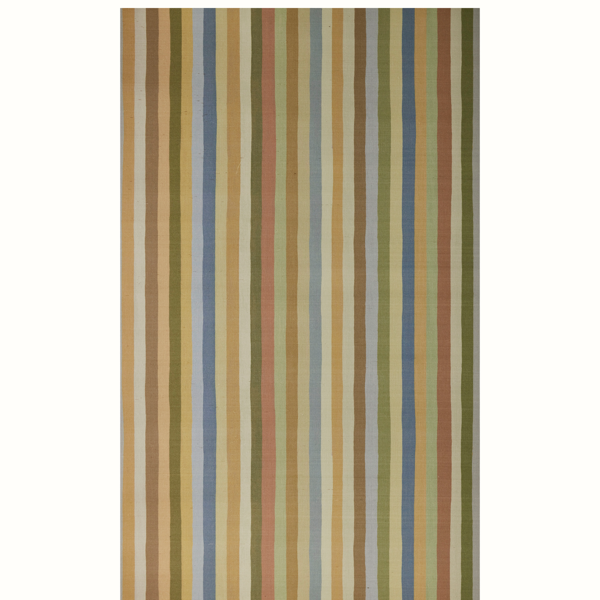 Jacob's Stripe Grasscloth Wallpaper by Peter Dunham - Pale Blues