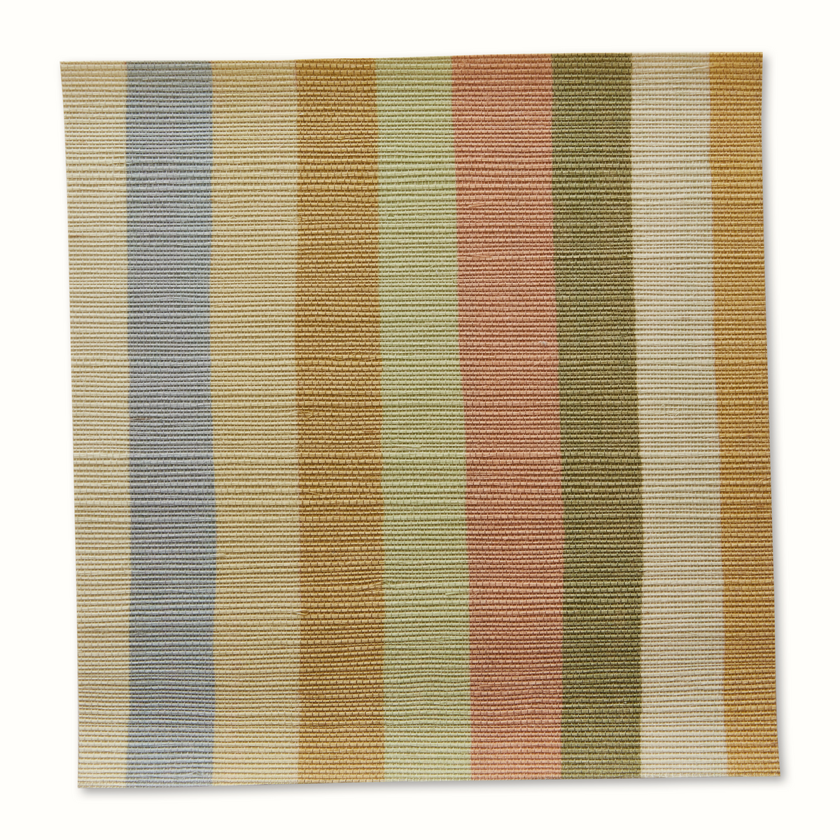 Jacob's Stripe Grasscloth Wallpaper by Peter Dunham - Multi