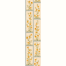 Load image into Gallery viewer, Sunflower Vignette Grasscloth Wallpaper by Peter Dunham - Green