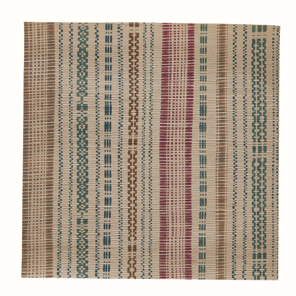 Timbuktu Grasscloth Wallpaper by Peter Dunham - Madder/Indigo