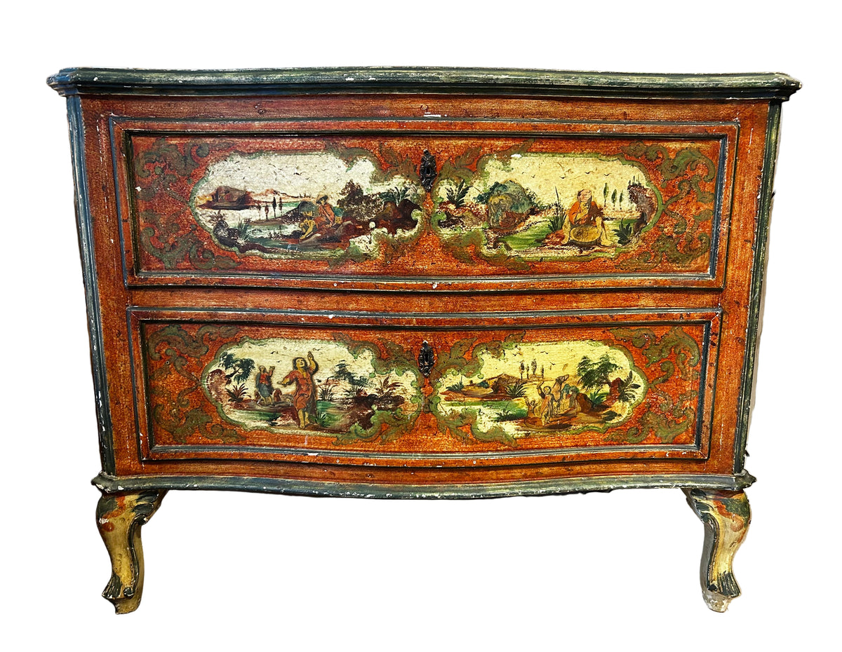 italian lacquered commode