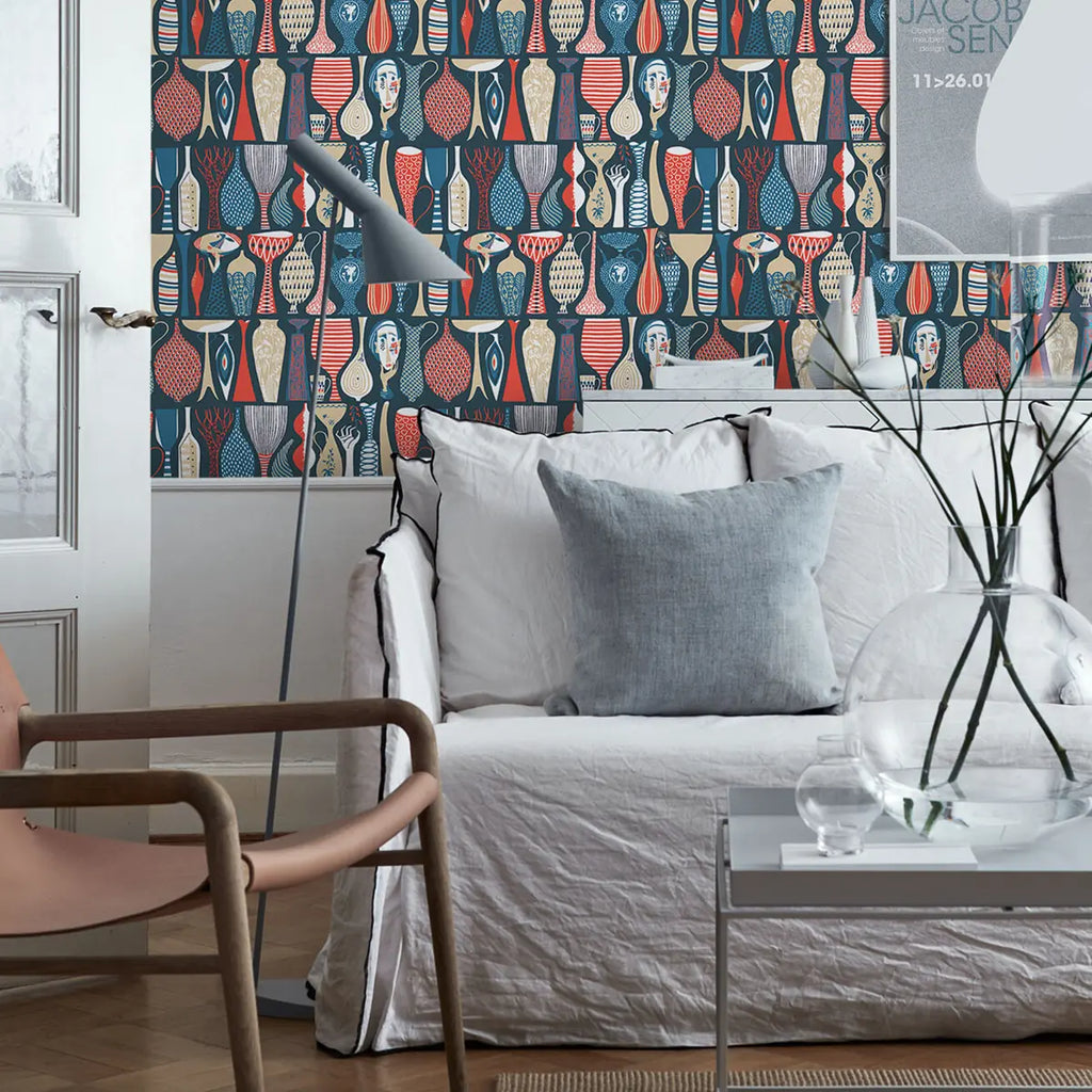 Pottery Wallpaper in an interior setting