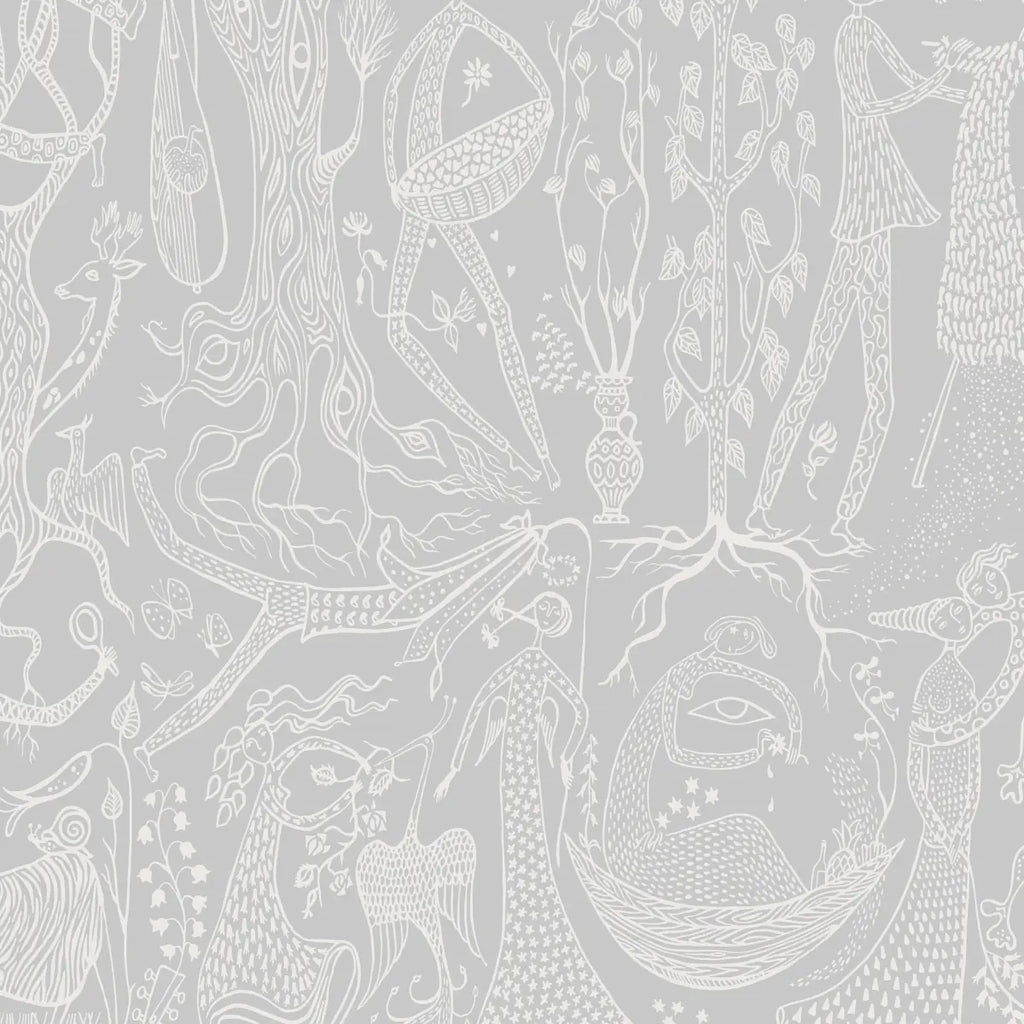 Poème D'amour Wallpaper - Grey