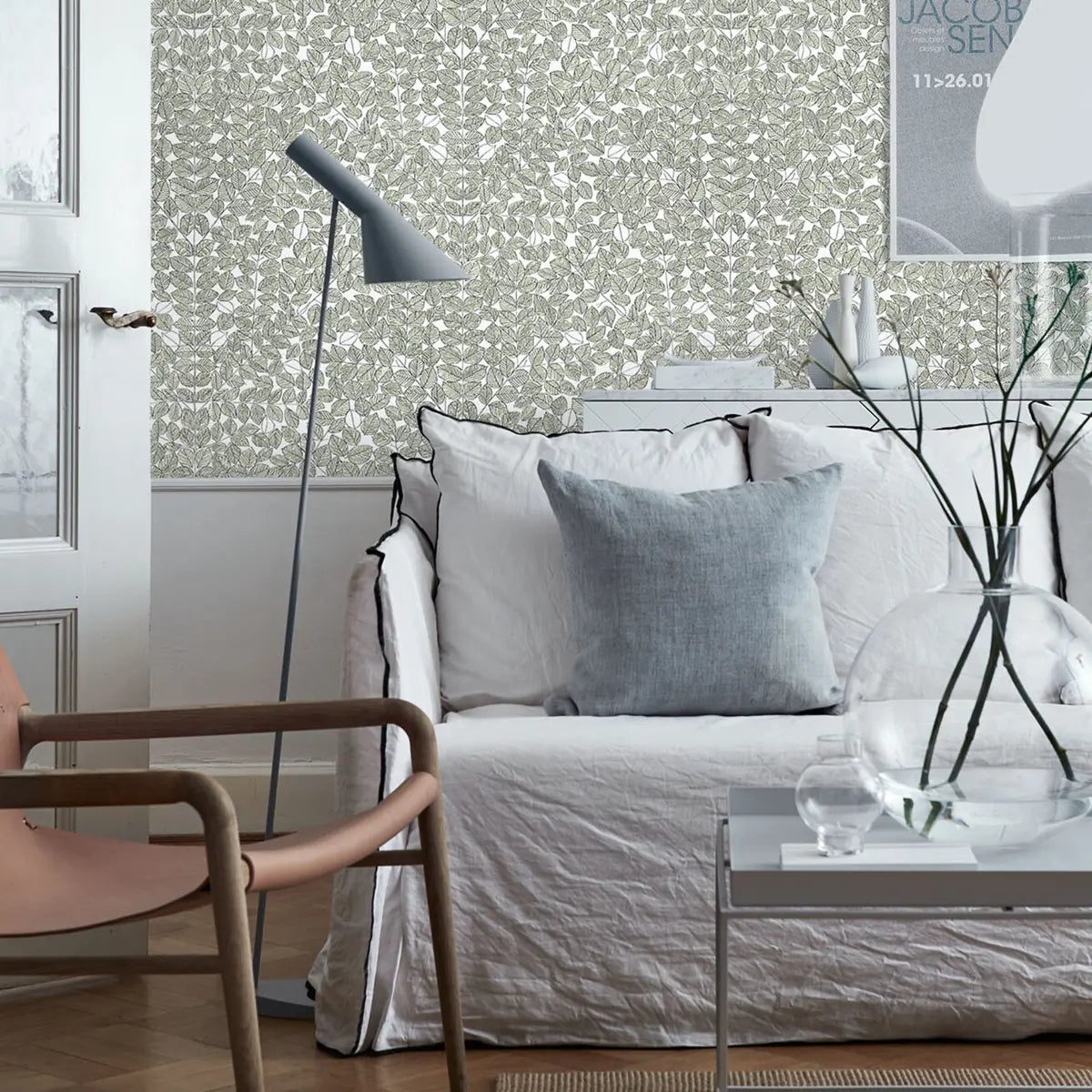 Romans Wallpaper in an interior setting