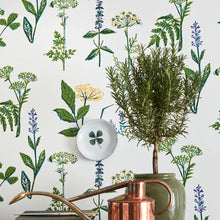 Load image into Gallery viewer, Köksväxter Wallpaper in an interior setting