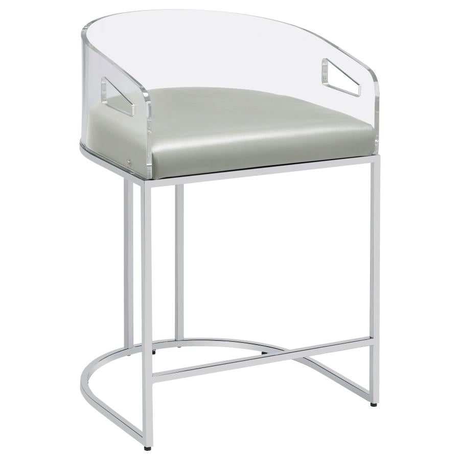 thermosolis acrylic back counter height stools