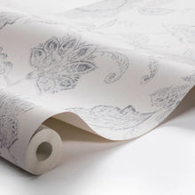 Load image into Gallery viewer, Indigo Bloom Wallpaper in an interior setting
