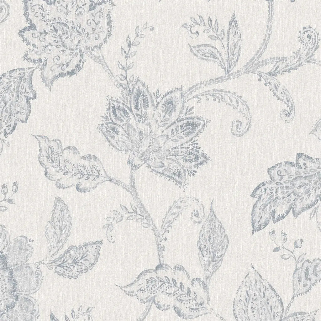 Indigo Bloom Wallpaper