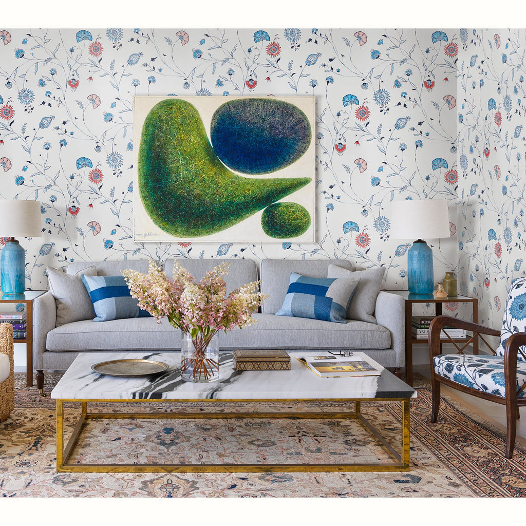 Indian Chintz Wallpaper by Peter Dunham