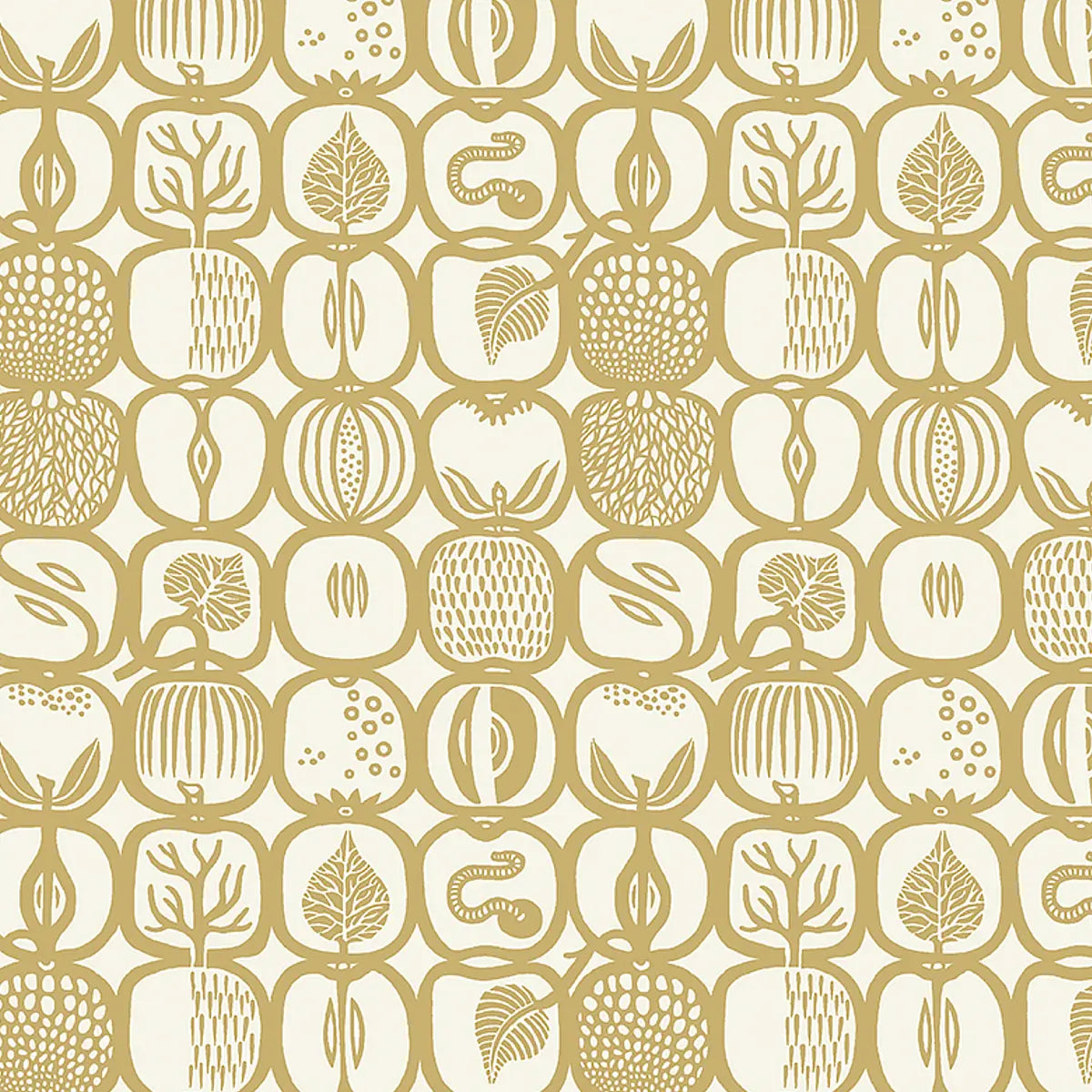 Fruktlåda Wallpaper - Ochre