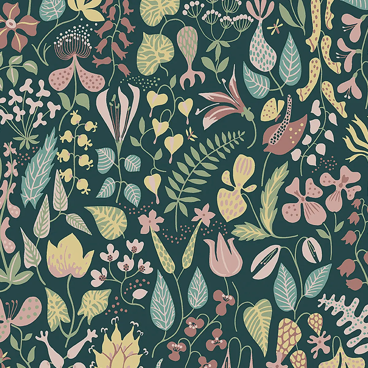 Herbarium Wallpaper - Spruce