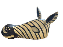 Load image into Gallery viewer, wood zebra head