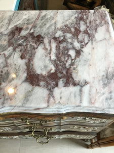 Louis XV antique chest with marble top