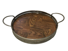 Load image into Gallery viewer, vintage mid-century modern round serving tray