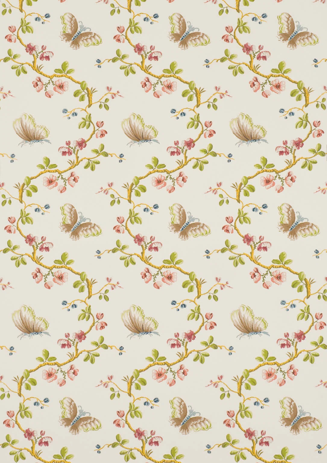 Wallpaper papillons wallpaper in Beige
