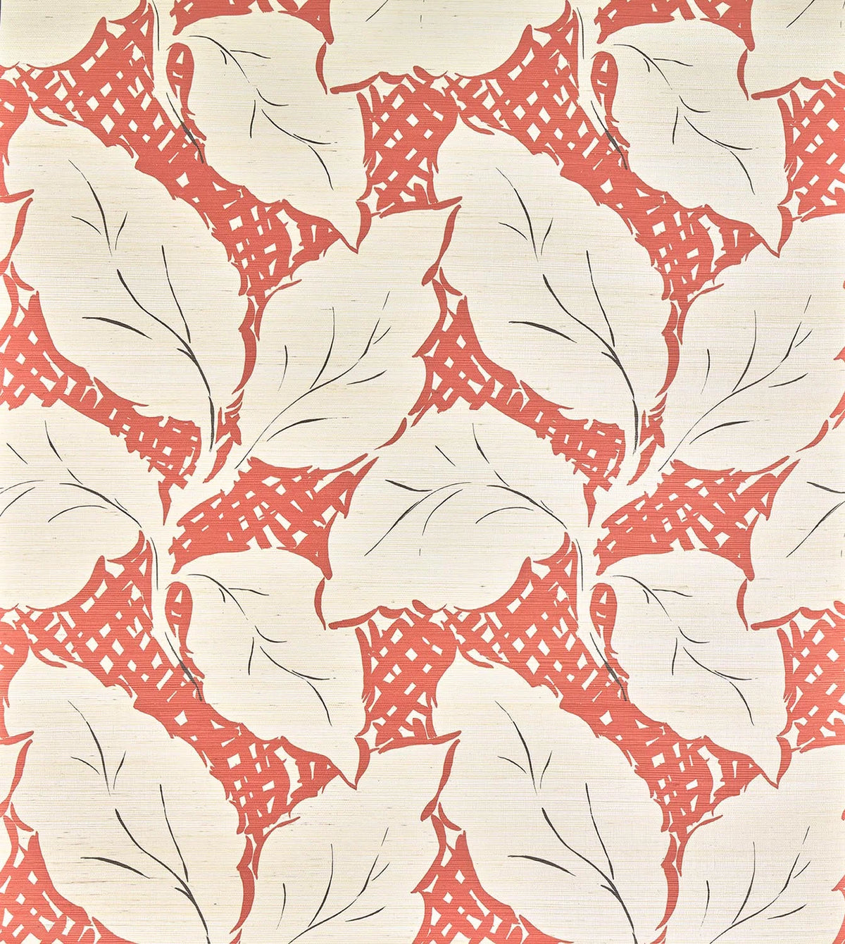 Daphne wallpaper in Corail