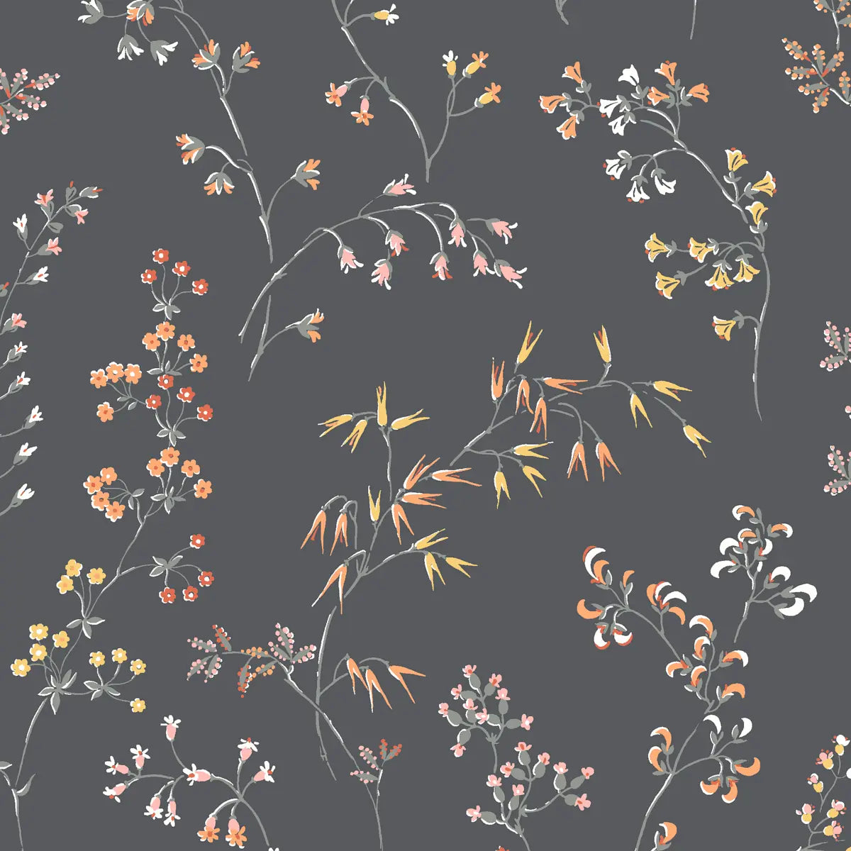 Gråäng Wallpaper - Charcoal