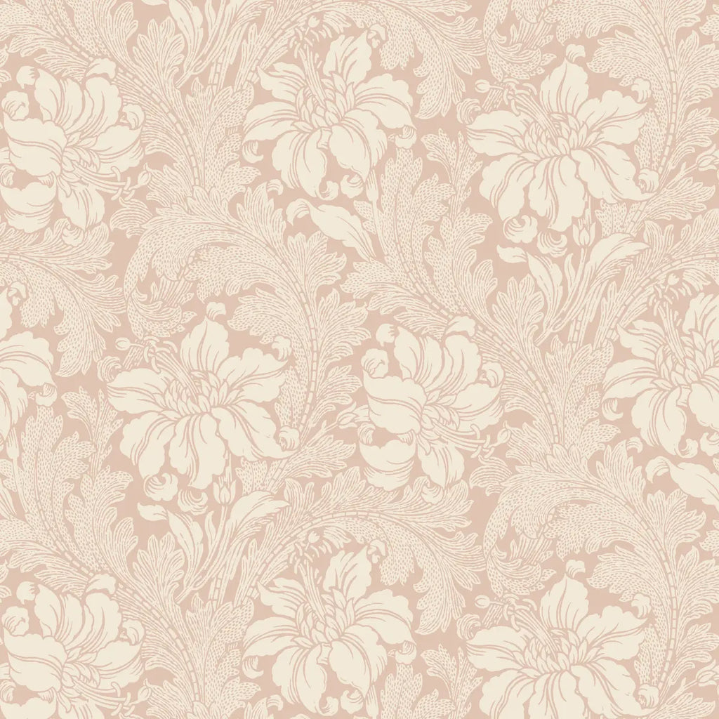 Acanthus Garden Wallpaper - Blush