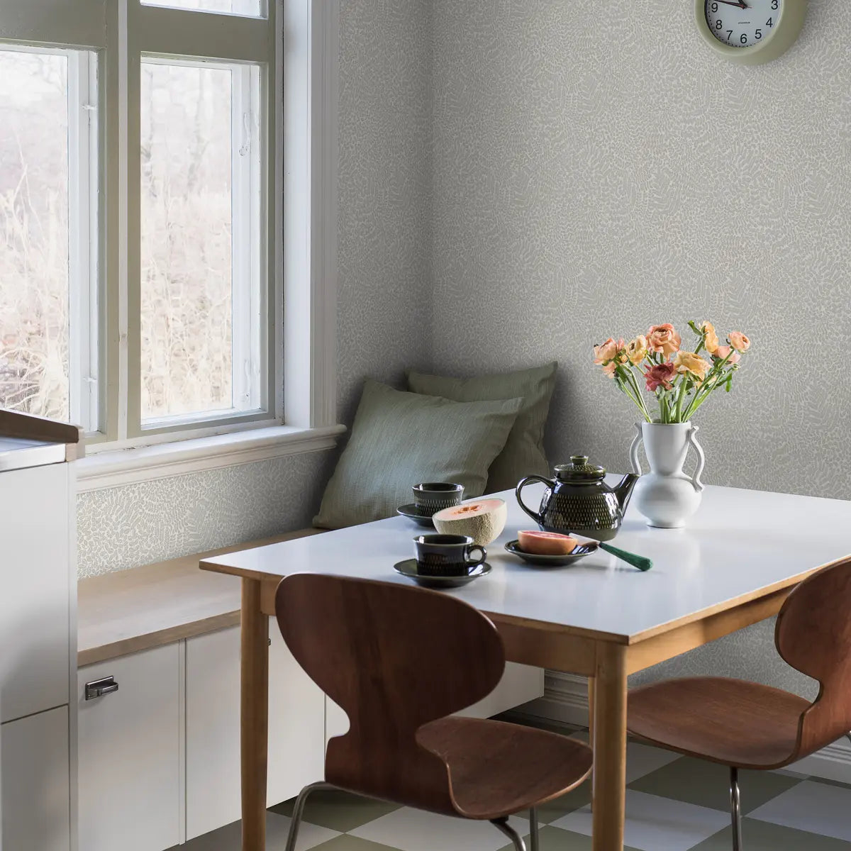 Bladverk Wallpaper in an interior setting