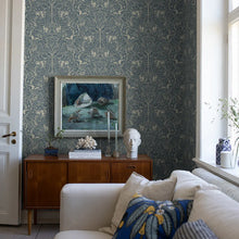 Load image into Gallery viewer, Under The Elder Tree Wallpaper in an interior setting