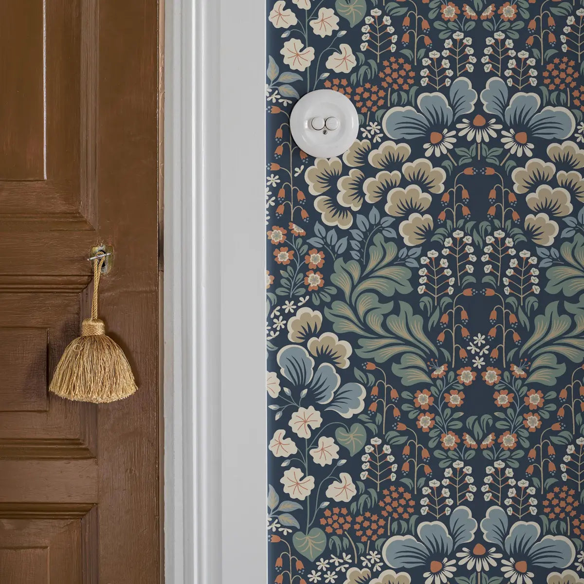 Blomstervall Wallpaper in an interior setting