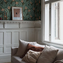 Load image into Gallery viewer, Hidden Ivy Wallpaper in an interior setting